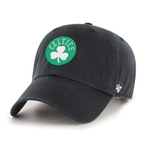 47 Brand. Boston Celtics NBA Champions Clean Up Hat W/ Side Emblem, Black