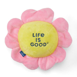 Life is Good. Flower Smiley Plush and Spike Ball, One Size