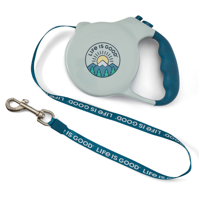 Life is Good. Mountain Sunrise Retractable Leash