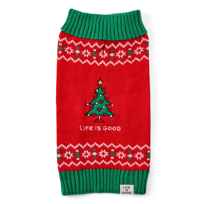 Life is Good. Love Christmas Pet Sweater