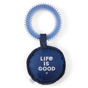 Life is Good x Chewy. Sticker Collage Oxford & Spike Dog Toy