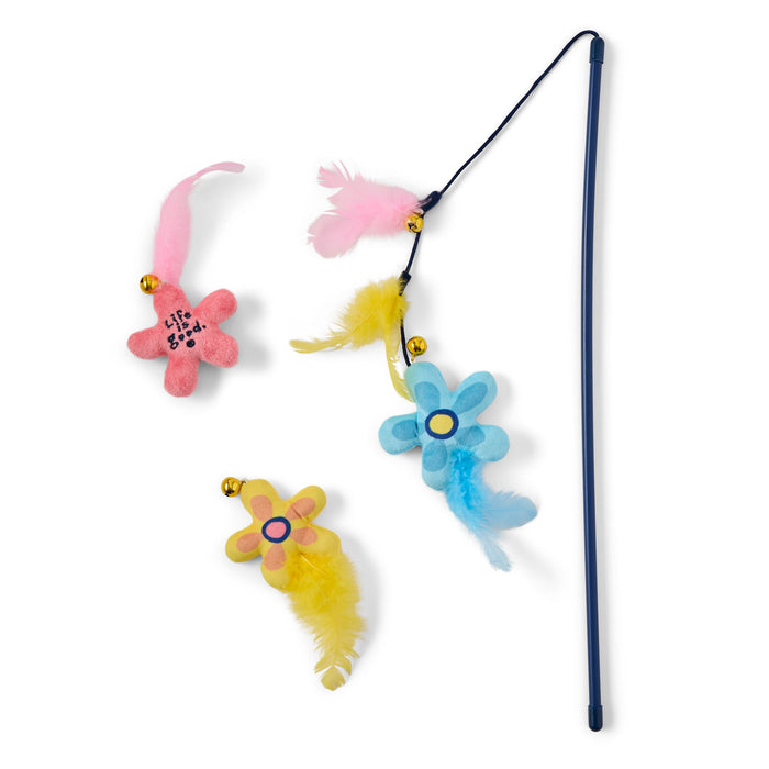 Life is Good x Chewy. Vintage Daisy Teaser Wand Cat Toy
