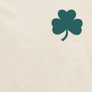 Life is Good. Men's Life is Good Bold Shamrock Crusher Tee, Putty White