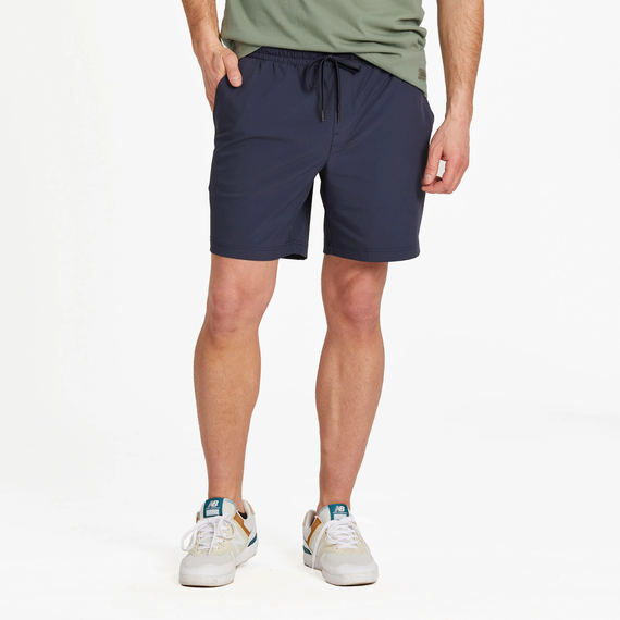 Life is Good, Men's Solid Everyday Short, Inkwell Blue