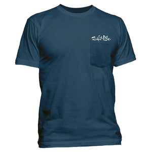 Salt Life. Men's Sailfish N' Bones Short Sleeve Tee, Washed Navy