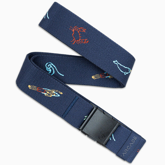 Arcade Belts. Save the Waves Belt in Navy