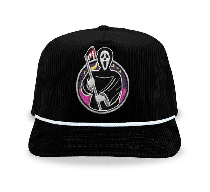 Celly Hockey. The Slasher Snapback in Black Corduroy