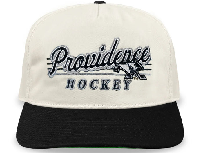 Celly Hockey. Providence College Hockey Snapback in Cream