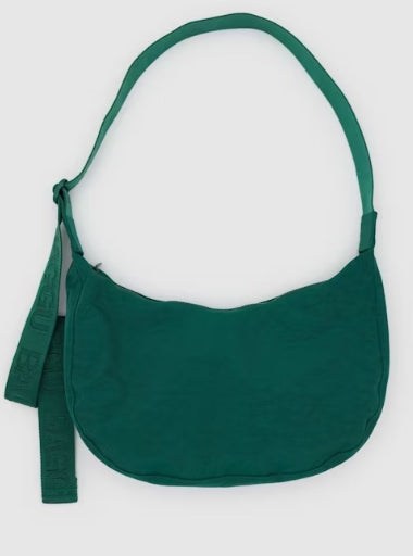 BAGGU. Medium Nylon Crescent Bag, Cypress