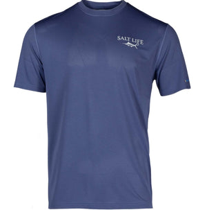 Salt Life. Men's Dragnet SLX Performance Shirt, Indigo