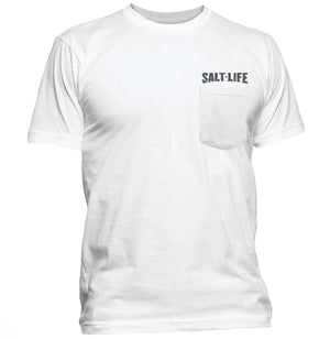 Salt Life. Men's Weekend Forecast Short Sleeve Shirt, White