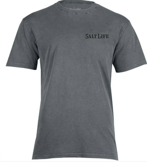 Salt Life. Men's Mahi Tribe Badge Short Sleeve Shirt, Storm