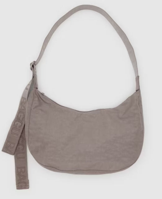 Baggu. Medium Nylon Crescent Bag, Dove