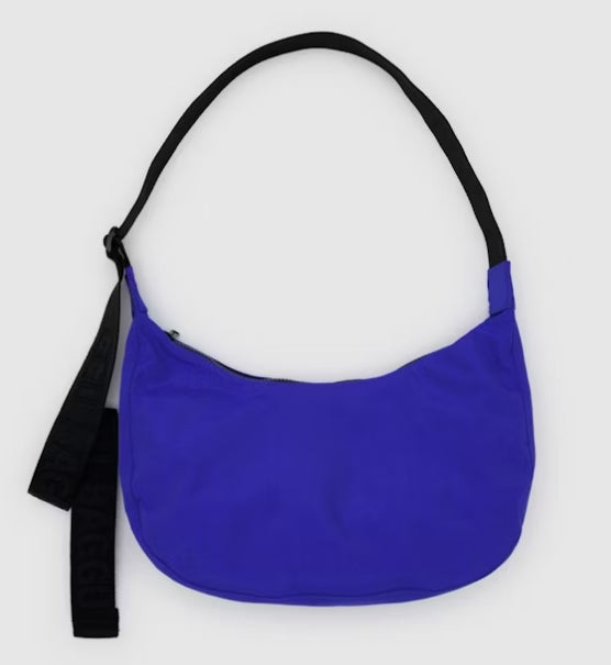 Baggu. Medium Nylon Crescent Bag, Lapis