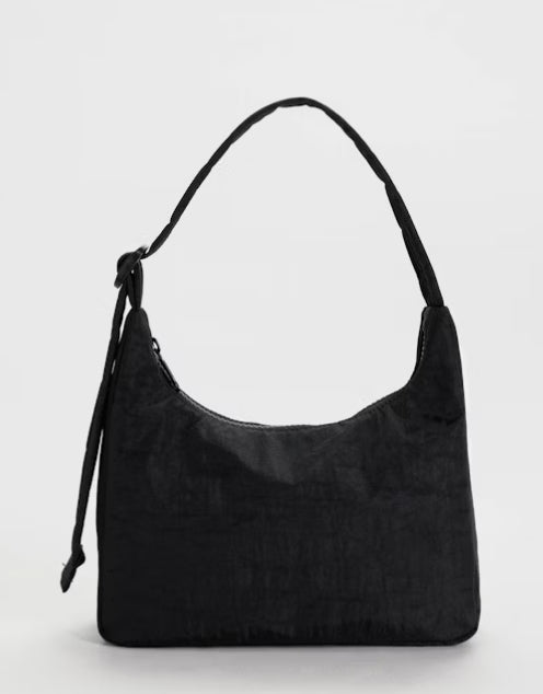 Baggu. Mini Nylon Shoulder Bag, Black