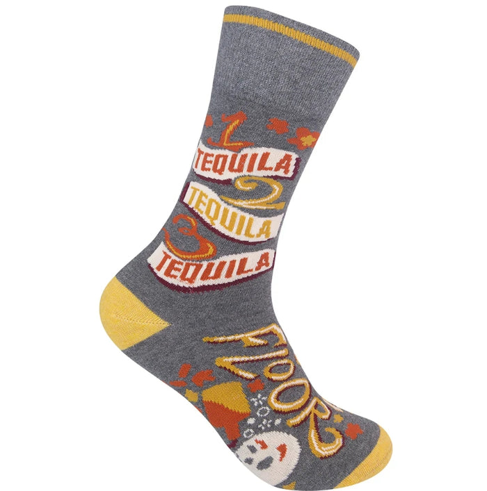 Funatic. 1 Tequila 2 Tequila 3 Tequila Floor Socks