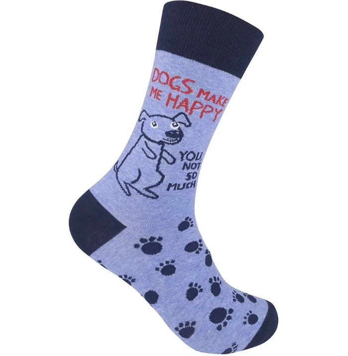 Funatic. Dogs Make Me Happy Socks