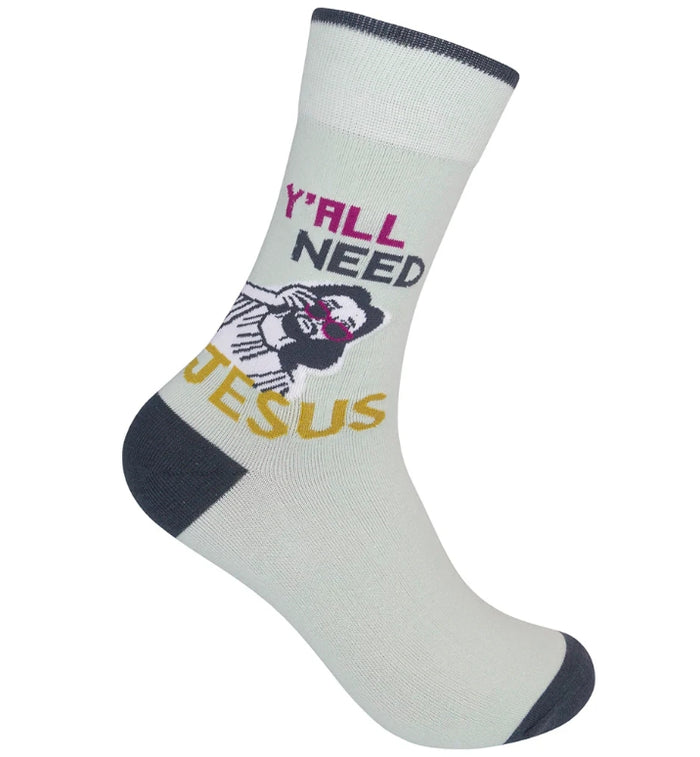 Funatic. Y'All Need Jesus Socks