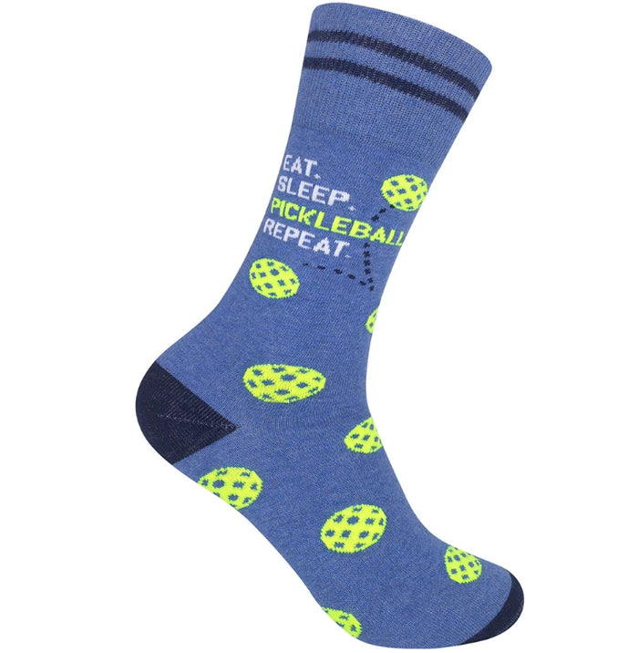 Funatic. Eat. Sleep. Pickleball. Repeat. Socks