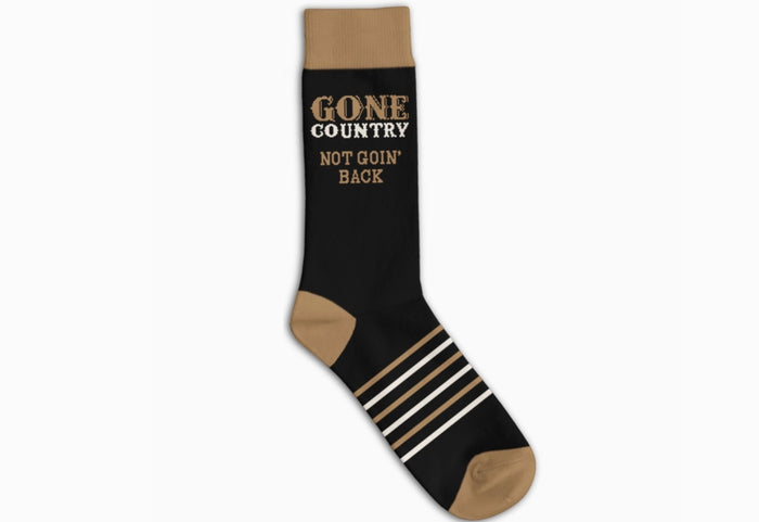 Funatic. Gone Country, Not Goin' Back Socks