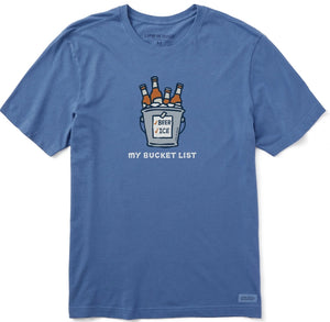 Life Is Good Men's Crusher-lite T-Shirt - Happy Hour Graphic, Lightweight Cotton Tee
