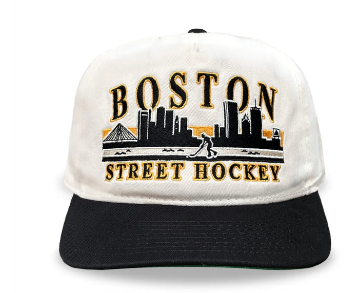 Celly Hockey. Boston Street Hockey Snapback, Cream