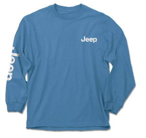 Jeep. Jeep Flex Long Sleeve T-Shirt in Royal Caribe