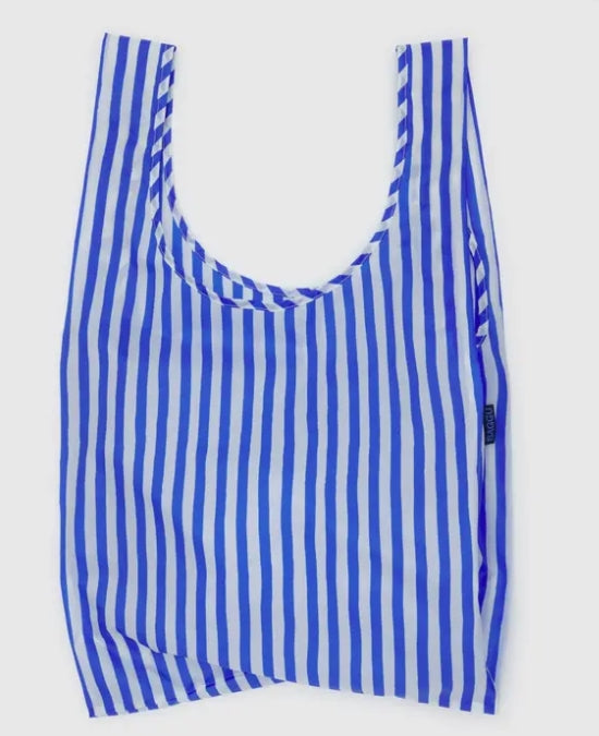 Baggu. Standard Reuseable Bag in Blue Painted Stripe