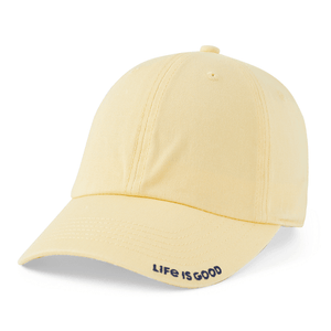 Life is Good. Solid Branded Chill Cap, Sandy Yellow