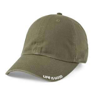 Life is Good. Solid Branded Chill Cap, Moss Green