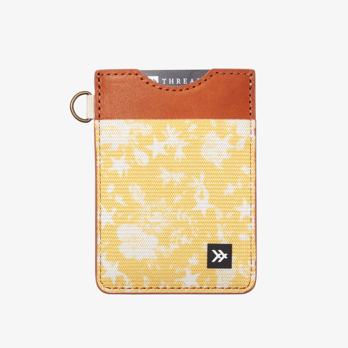 Thread Wallets. Vertical Wallet in Goldie