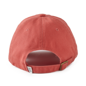 Life is Good. Solid Branded Chill Cap, Faded Red