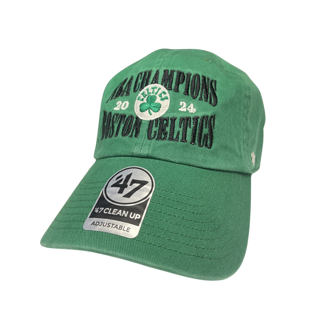 47 Brand. Boston Celtics NBA Champions Clean Up Hat Kelly Green Jakesgoodnewport