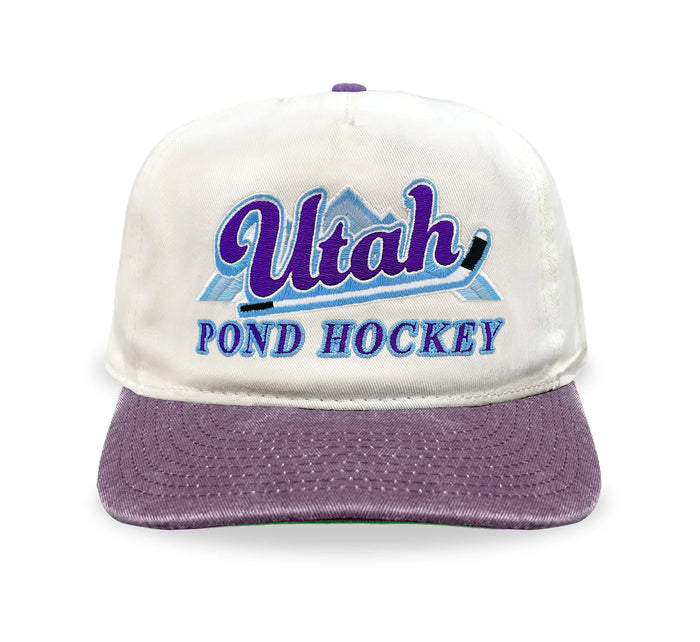 Celly Hockey. Utah Pond Hockey Snapback in Cream