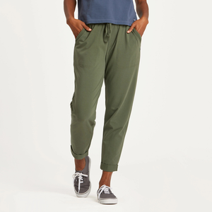 Life is Good. Women's Solid Crusher-Flex Pant, Dark Moss Green