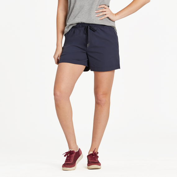 Life is Good. Women's Solid Everyday Short, Inkwell Blue