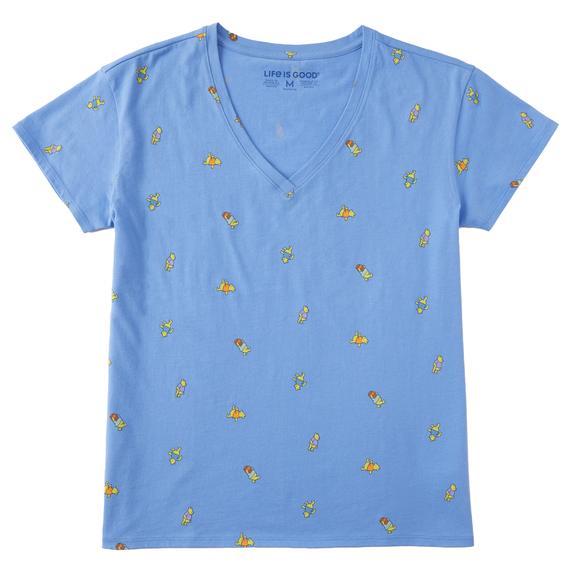 cornflower blue t shirt women's