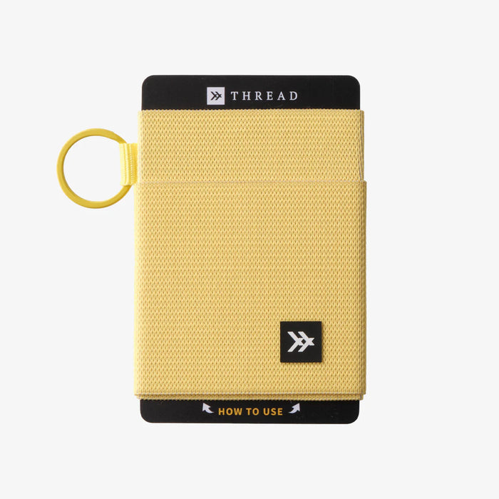 Thread Wallets. Elastic Wallet in Lemon