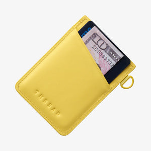 Thread Wallets. Vertical Wallet in Lemon