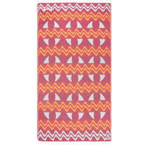 Sand Cloud, Boho Fin Beach Towel with Zipper Pocket