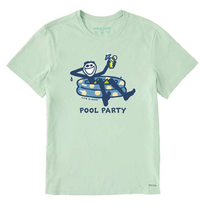 Life is Good. Men's Jake Pool Party SS Crusher-Lite Tee, Sage Green