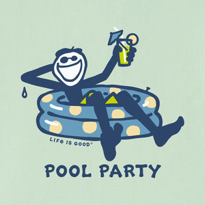 Life is Good. Men's Jake Pool Party SS Crusher-Lite Tee, Sage Green