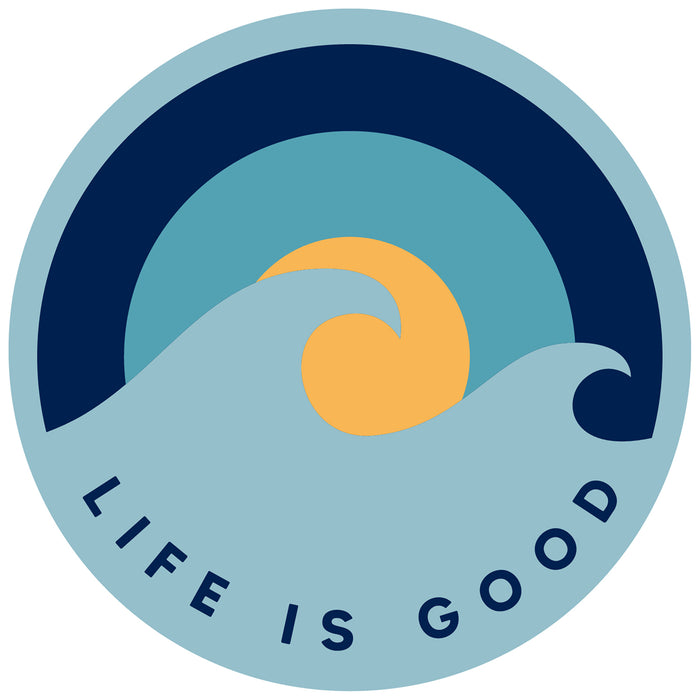 Life is Good. Magnet: Wave Sunrise
