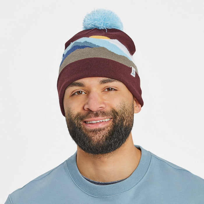 Life is Good. One Size Life Isn't Perfect So Chill Beanie, Mahogany Brown