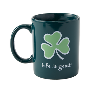 Life is Good. Shamrock Jake's Mug, Spruce Green