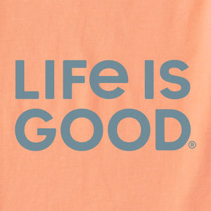 Life is Good. Men's Let It Fly Beach SS Crusher-Lite Tee, Canyon Orange
