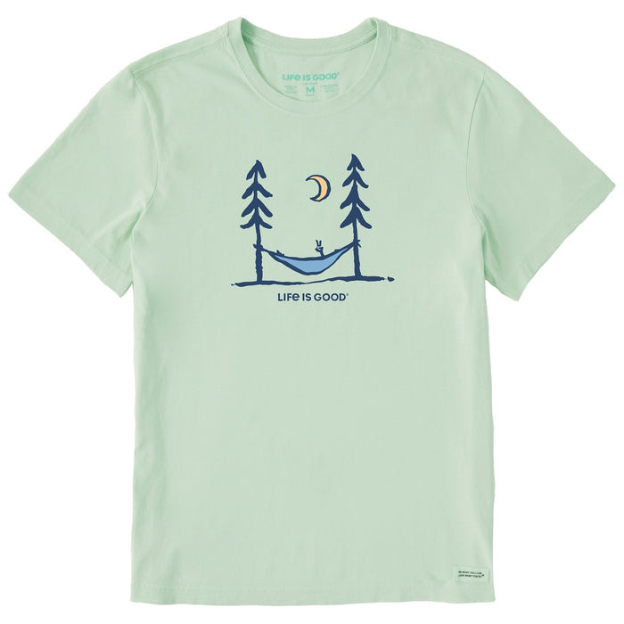 Life is Good. Men's Peace Out SS Crusher-Lite Tee, Sage Green