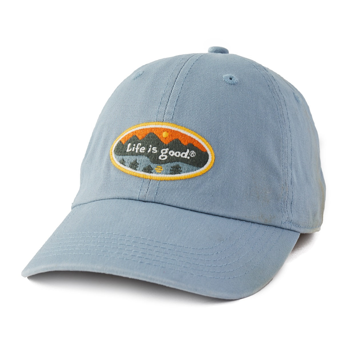 Life is good Chill Cap Lig Mountains Hat, Slate Gray, One Size
