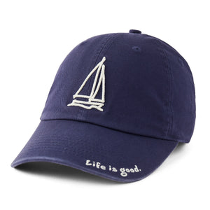 Life is Good. LIG Sailboat Chill Cap, Darkest Blue