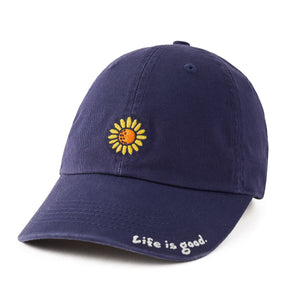 Life is Good. Sunflower Chill Cap, Darkest Blue